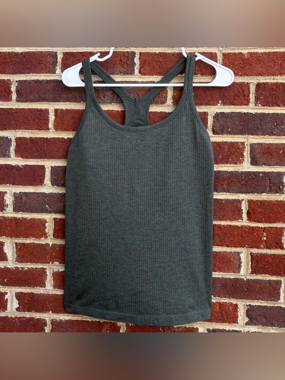 Lululemon Ebb To Street Tank Top In Smoked Spruce Size 10